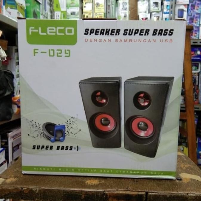 SPEAKER AKTIF FLECO F029 SPEAKER LAPTOP KOMPUTER DAN HP SUPER BASS