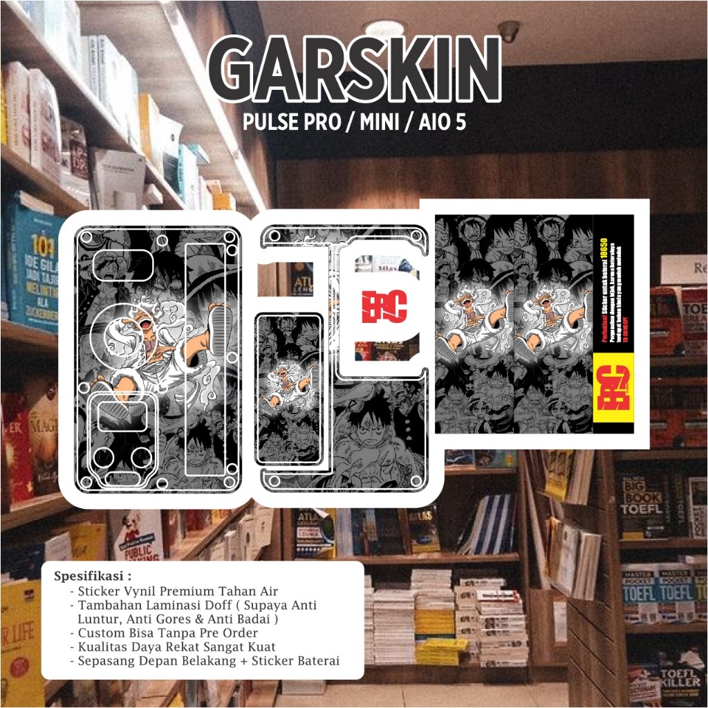 

Terlaris Er Concept Sipulse Bulat Garskin Stiker Custom Case Laminasi Tebal COD