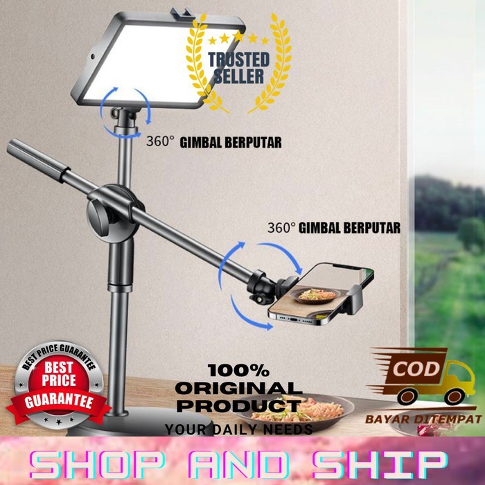 Stand Tripod HP Smartphone Foto Produk Makanan Unboxing ORIGINAL SAS