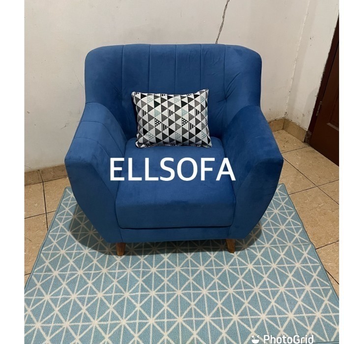Sofa satu dudukan retro minimalis