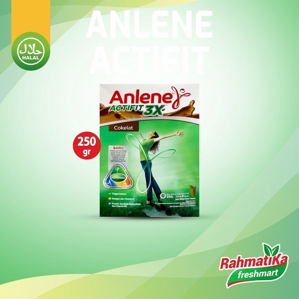 

Susu Anlene Actifit 3X Rasa Cokelat 250g