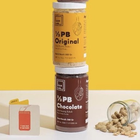 

Lean Lab Selai Kacang Bubuk Twin Pack 500 Gr X 2 Peanut Butter Powder