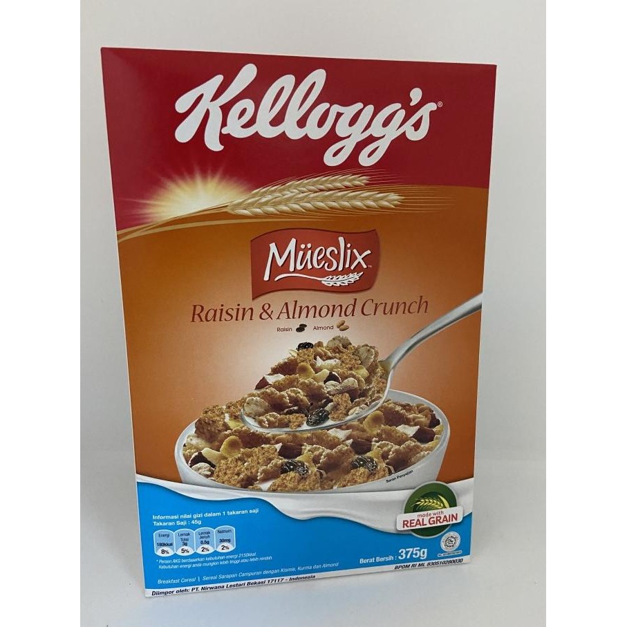 

KELLOGS MUESLIX RAISIN & ALMOND 375 GR Berkualitas