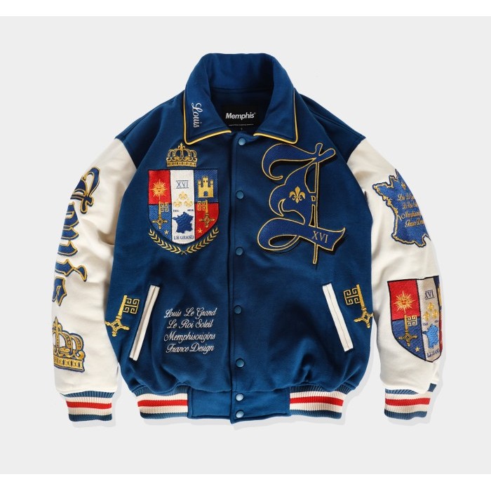 Terbaru Varsity Jacket - Louis [Blue] Terlaris