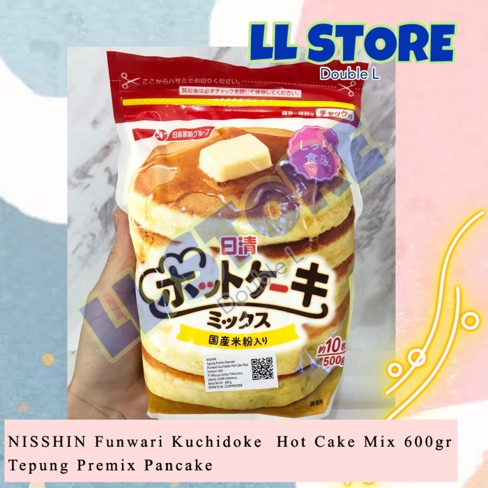 

NISSHIN FUNWARI KUCHIDOKE HOT CAKE MIX 600 GR TEPUNG PREMIX PANCAKE
