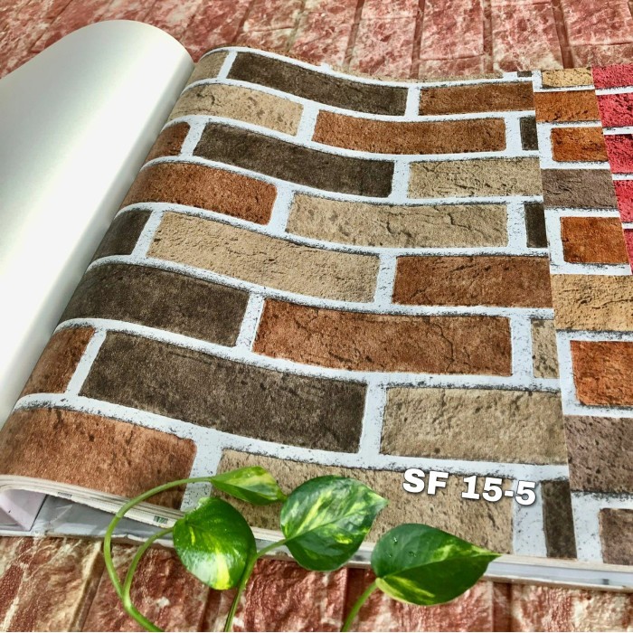 Wallpaper Dinding Batu Bata Merah