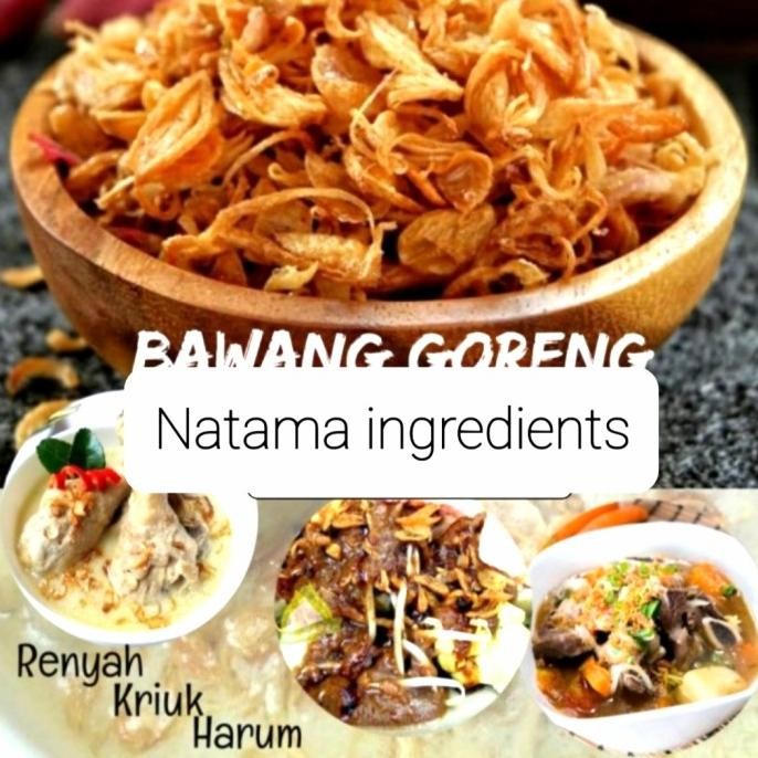 

BAWANG GORENG IRIS SIAP PAKAI RENYAH GARING- 1 KG ORIGINAL