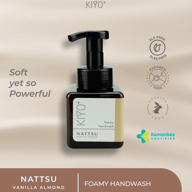 

KIYO+ Foamy Handwash (250ml): NATTSU / Vanilla Almond Berkualitas
