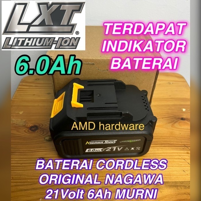 Nagawa Baterai Battery Bor Cordless Impact Wrench Socket 21V - 21 Volt