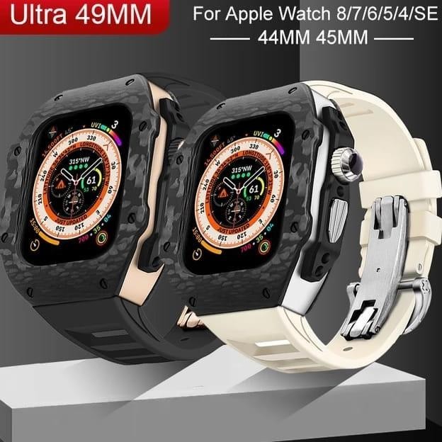 Apple Watch ULTRA 8 7 6  Strap + Case RM Carbon Racing Size 49/45/44mm