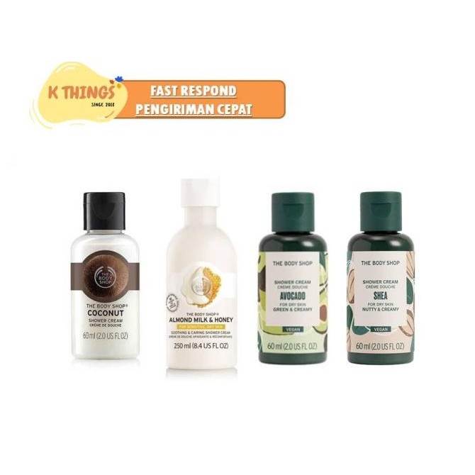 

THE BODY SHOP Almond Milk & Honey Soothing Caring Shower Cream ORI Berkualitas