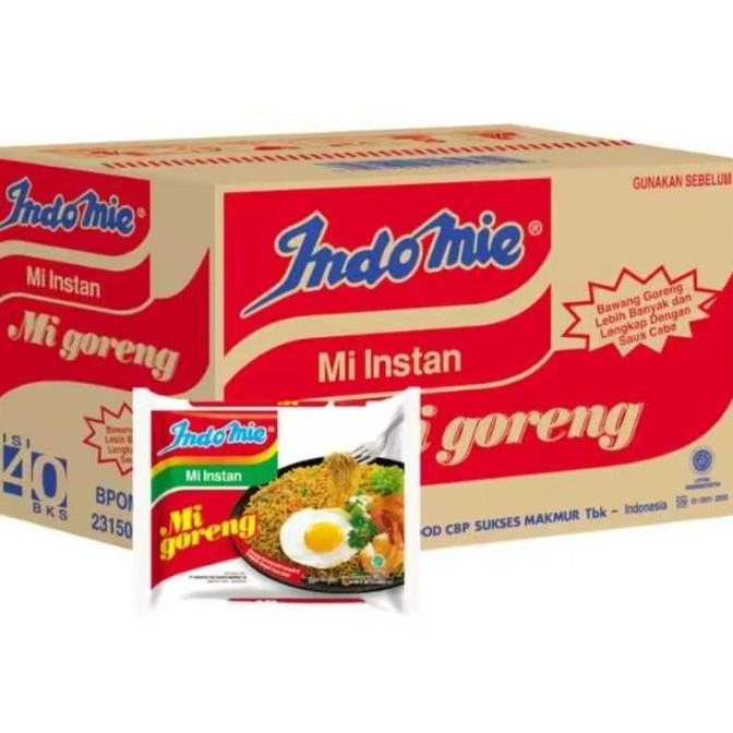 

INDOMIE GORENG 20 PCS MIE INSTAN MIE GORENG EXP JAUH MAKANAN FOOD NOODLES KUAH BAWANG PEDAS ORIGINAL