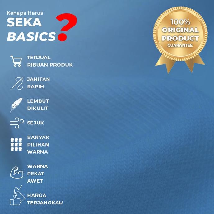 

Seka Basics - Tshirt Almond Brown Exclusive Logo Berkualitas