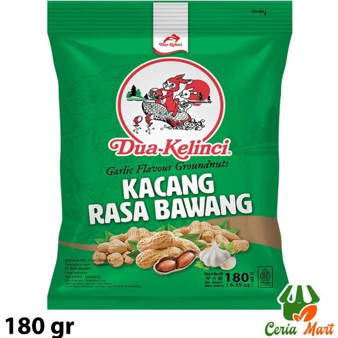 

KACANG KULIT DUA KELINCI BAWANG 180 GR DK GARLIC ROASTED PEANUT 180GR ORIGINAL