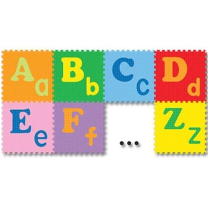 diskon mainan edukasi anak karpet matras puzzle evamat evamats abjad abc