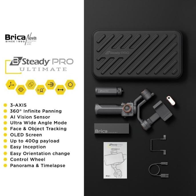 Promo Brica B-Steady PRO ULTIMATE 3 Axis Gimbal / B-Steady PRO ULTIMATE COD