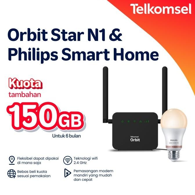 Telkomsel Orbit Star N1 Bundling Philips Smart Home Devices Package 2