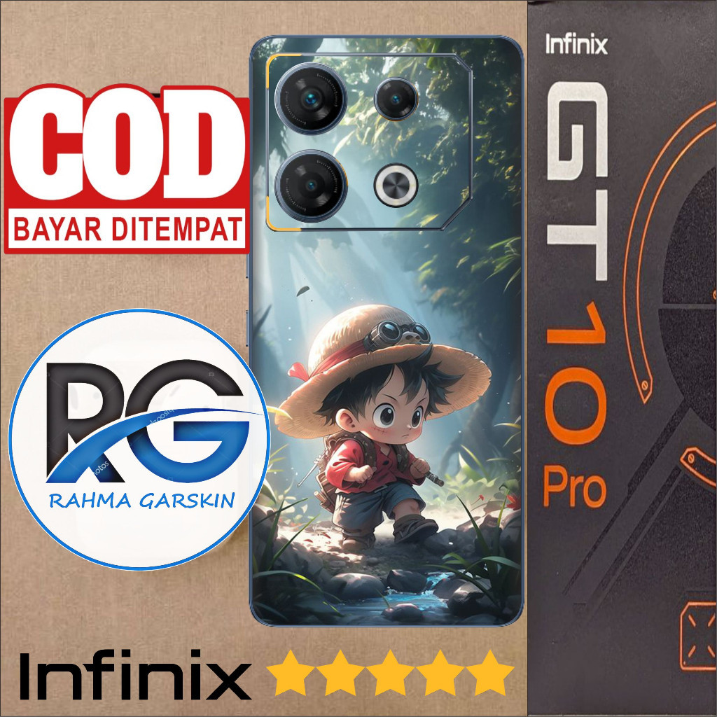 

Terlaris Infinix GT 10 Pro Garskin Stiker Custom Case Laminasi Tebal COD