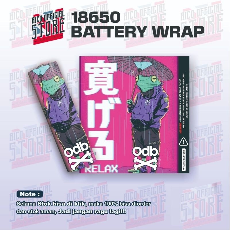 

Terlaris Pelindung Baterai Wraps 18650 Odebe X Muklay Nft Cartoon Stiker Wrap Untuk Menghias Dan Melindungi Garskin Custom Case Laminasi Tebal COD