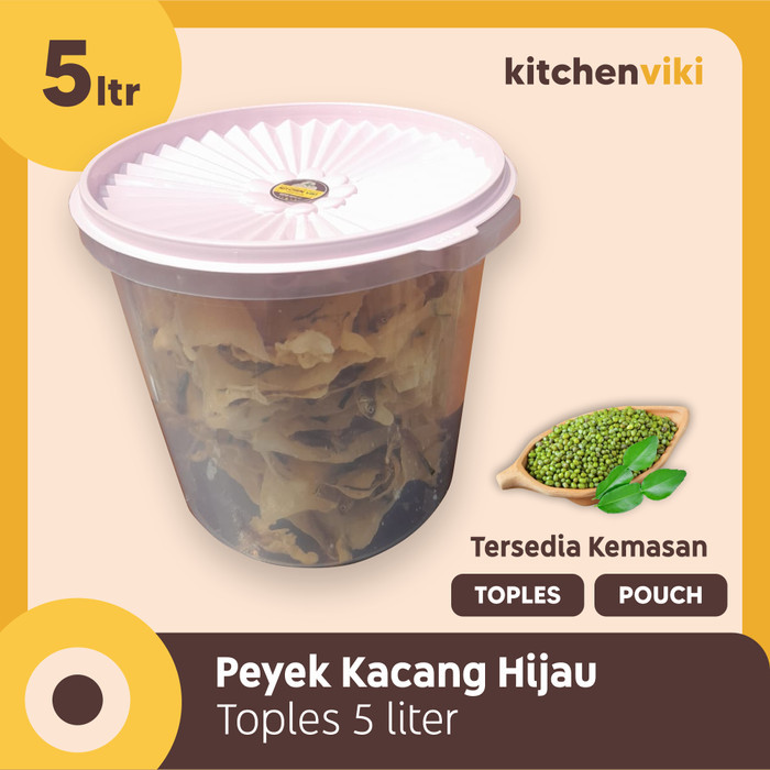 

Peyek Kacang Hijau, Ukuran Toples 5 Liter