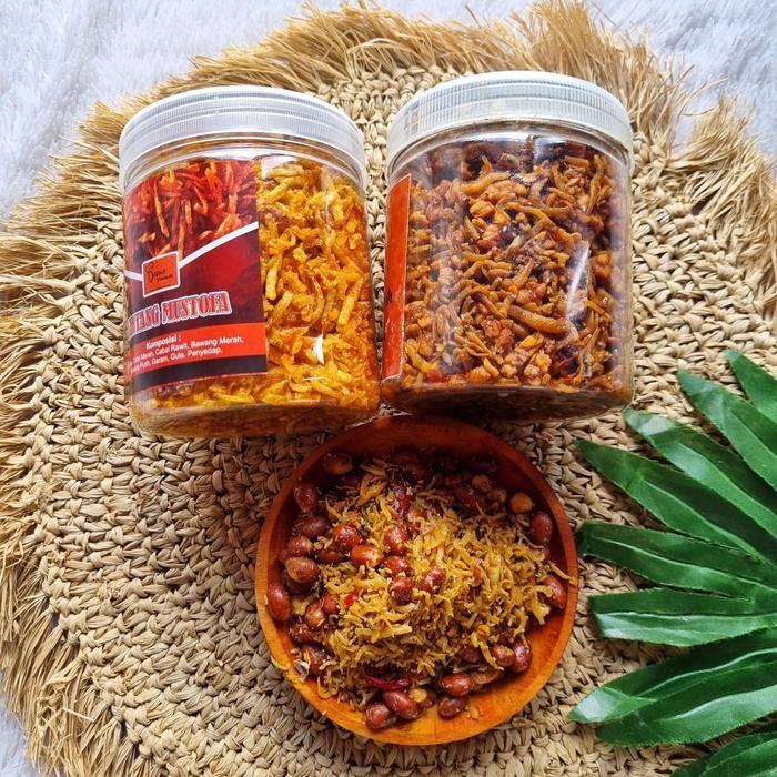 

PAKET BUNDLING teri tempe 300gr dan kentang balado 200gr Food Snack Pedas Manis