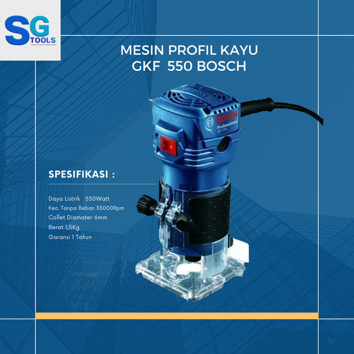 Mesin Profil Kayu GKF 550 Bosch