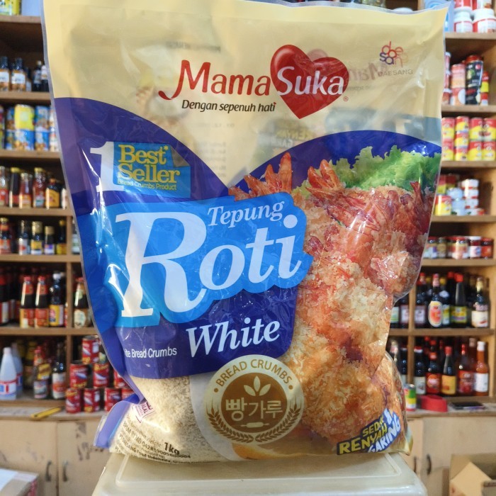 

Mamasukatepung Roti White/ White Bread Crumbs 1Kg