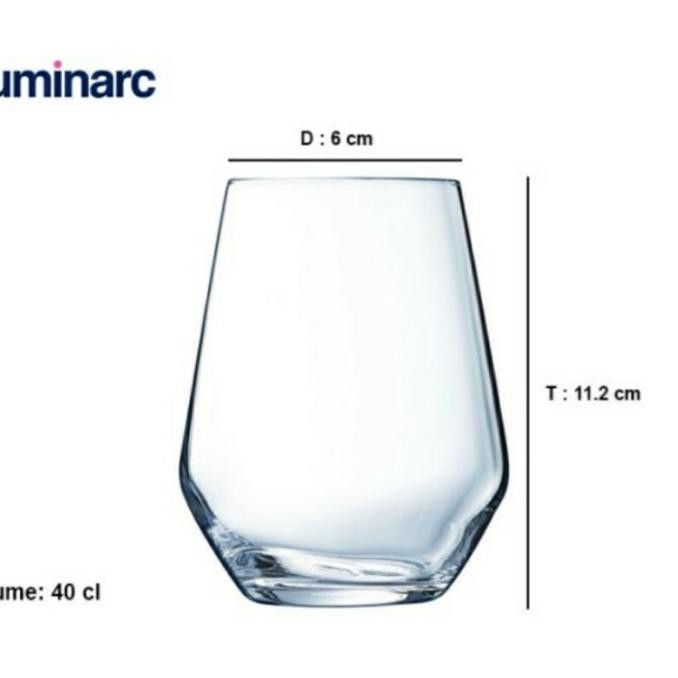 1 Set 6 Pcs Luminarc Val Sur Loire/Gelas Wine/Gelas Kaca
