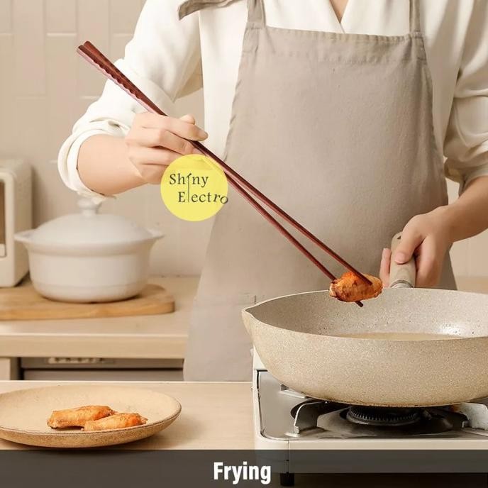 

New Set Saringan Stainless Steel Sumpit Sendok Kayu Mie Ramen Bakso Korea