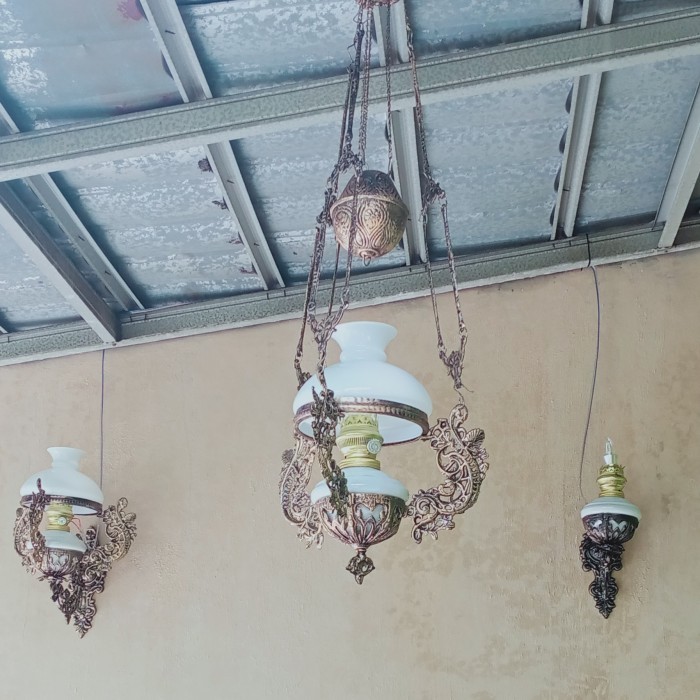 lampu gantung antik klasik Jawa Bali R 18