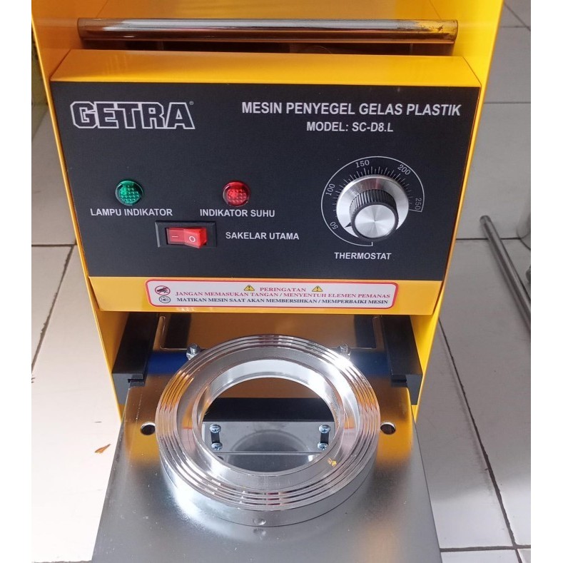 CUP SEALER GETRA SC D8 MESIN PRESS GELAS PLASTIK MANUAL