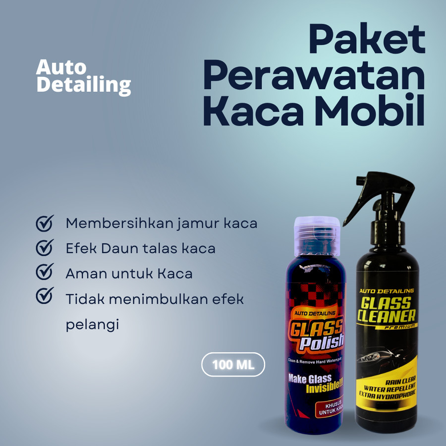 Perawatan Kaca Mobil / Penghilang Jamur Kaca / Efek Daun Talas