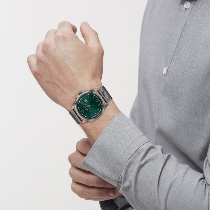 Jam tangan Pria Coach Greyson Watch Silver Green