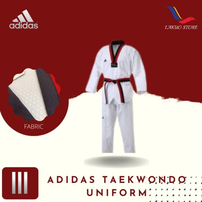 Promo.. Dobok Adidas Elite Fighter / Uniform Taekwondo / Seragam Taekwondo
