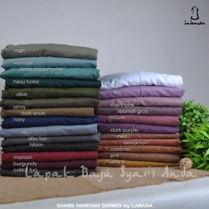 Gamis Toyobo Polos Basic Maryam Series Promo