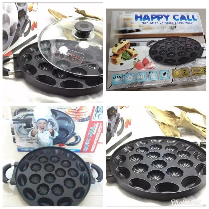 

READY CETAKAN KUE CUBIT 24 LUBANG TEFLON NON STICK COOKWARE + PENUTUP KACA