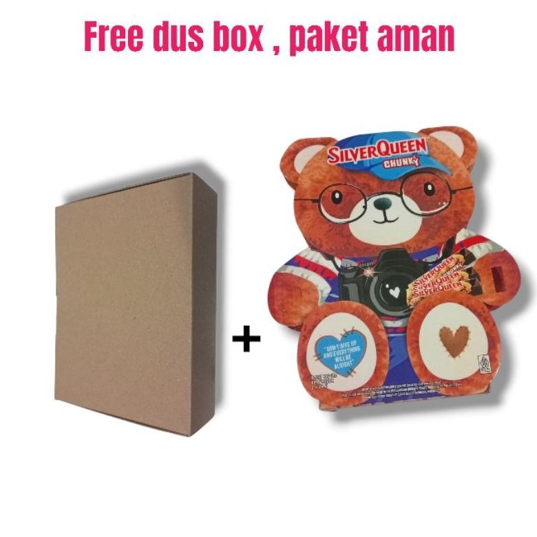 

gfd-6 Silverqueen Chunky Bear Chocolate Cashew isi 3x26 gr Edisi Valentine Premium