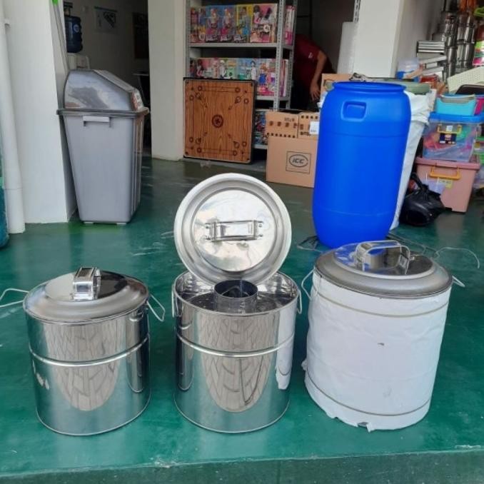 

New Stainless - Dandang Bakso / Panci Bakso Uk 30-32-35Cm Stainless