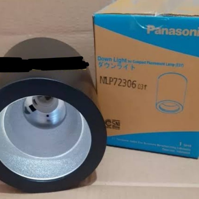 Panasonic Downlight OB Tempel Outbow Bulat Hitam & Putih 4inch E27