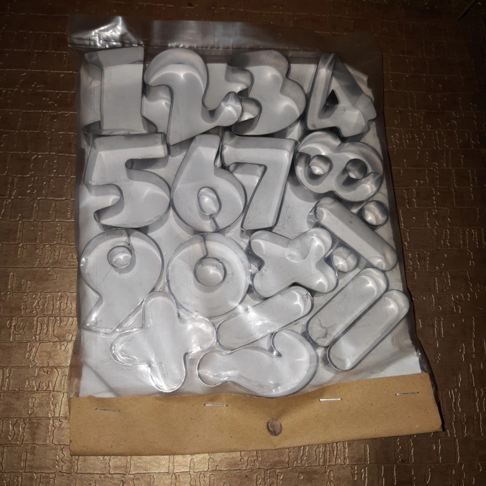 

READY CETAKAN CUTTER COOKIES ANGKA 0-9