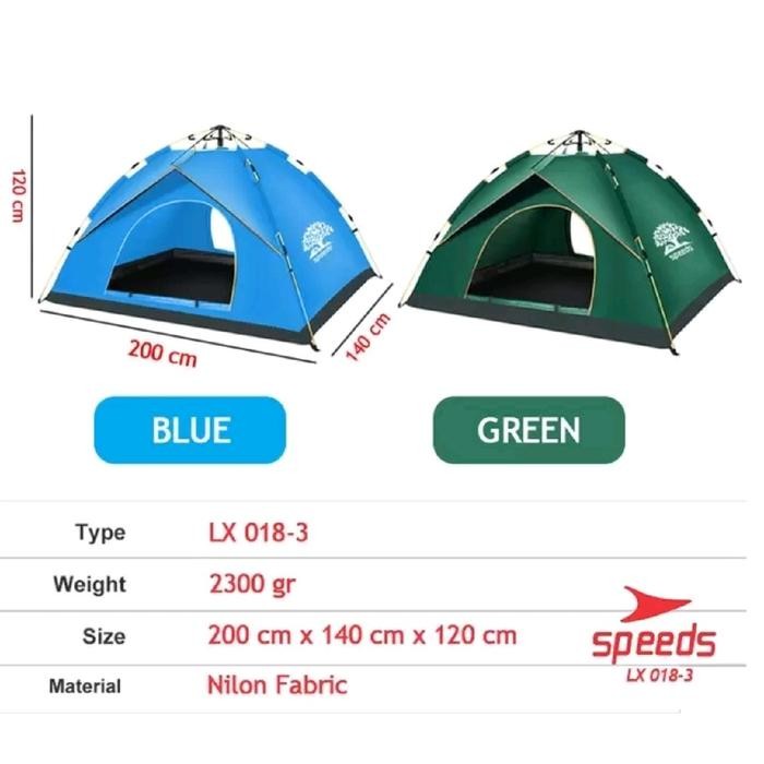 Tenda camping 2 orang speeds LX018-03 - tenda kemah outdoor
