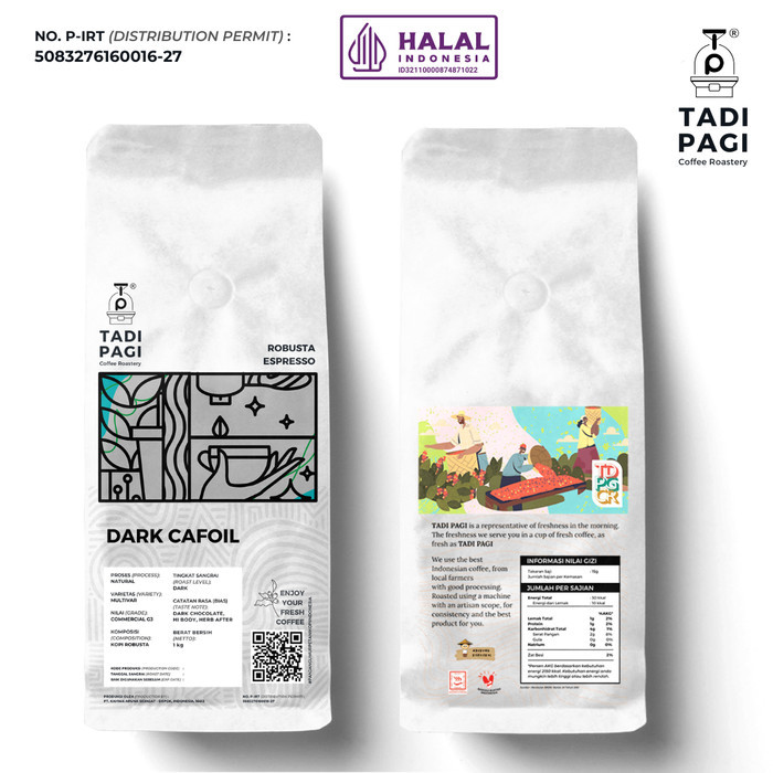 

Dark Espresso Robusta 500 Gram (Berminyak) Ekonomis