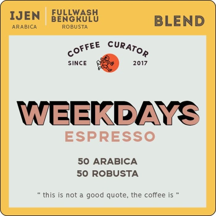 

Daily Espresso Blend Cafe 50% Arabica 50% Robusta Espresso 1 Kg