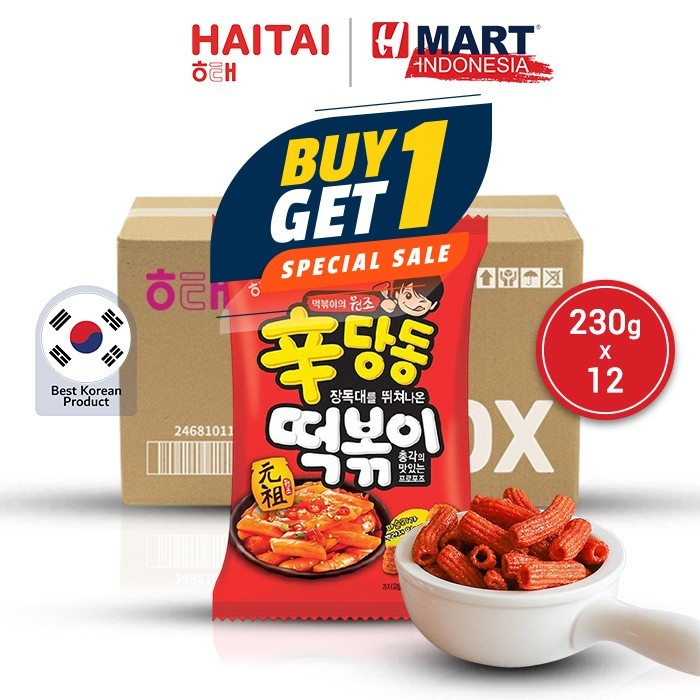 

Haitai Sindangdong Tteokbokki - Snack Korea Rasa Tteokbokki 230G X 12