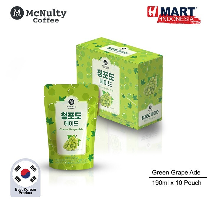 

Mcnulty Green Grape Ade - Minuman Rasa Buah Anggur 190Ml X 10 Pouch