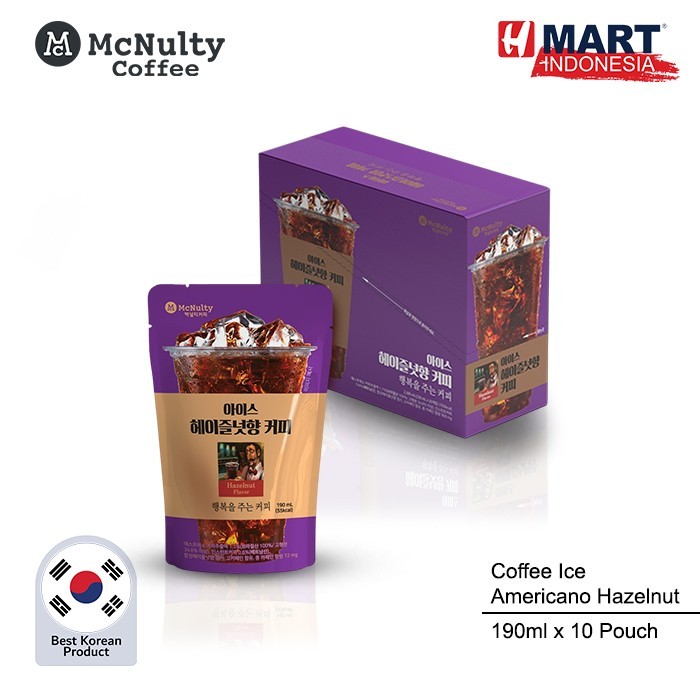

Mcnulty Coffee Ice Americano Hazelnut Flavor 190Ml X 10 Pouch