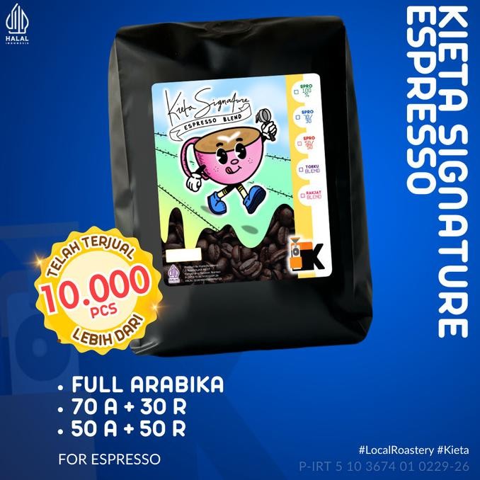 

Biji Kopi Kieta Signature Espresso Blend 1 Kg