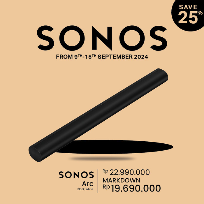 Sonos Arc Speaker Soundbar With Dolby Atmos - Black