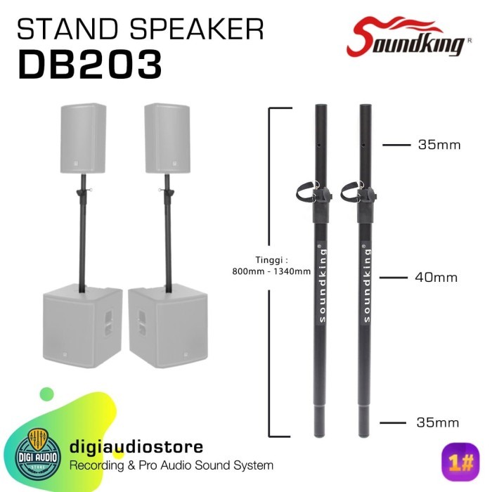 Tiang Speaker - Stand Speaker Subwoofer Ke Speaker Satelit Sounking