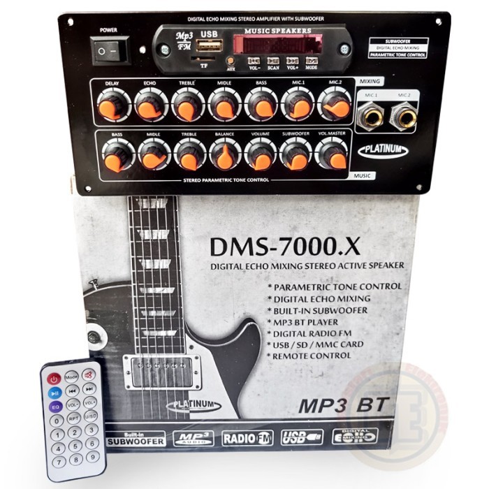 Kit Power Dms7000X Bt Speaker Aktif Active Mp3 Bluetooth Dms-7000.X Bt